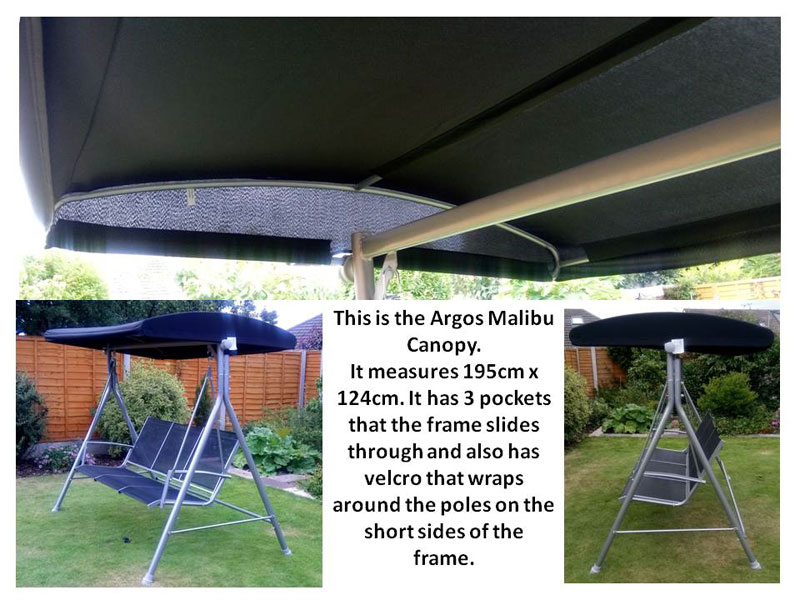 Replacement Swing Canopies for Garden Swings and Seats and Heavy Duty